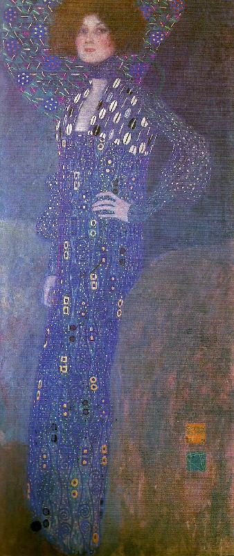 portratt av emilie floge, Gustav Klimt